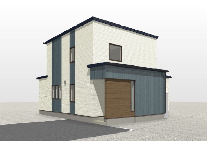 恵庭市Ｋ様邸　『玄関～パントリー収納～キッチン～リビング～玄関ホール<br />
と理想の回遊動線のお家』