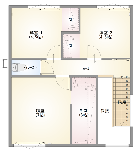2階平面図