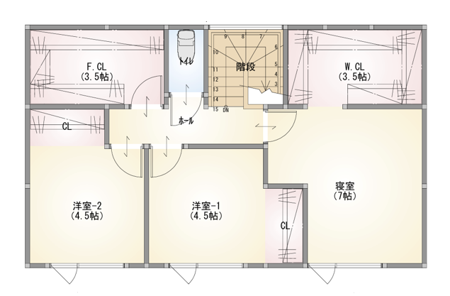 2階平面図